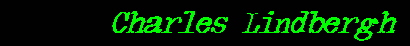 Charles Lindbergh