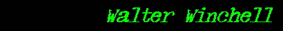 Walter Winchell